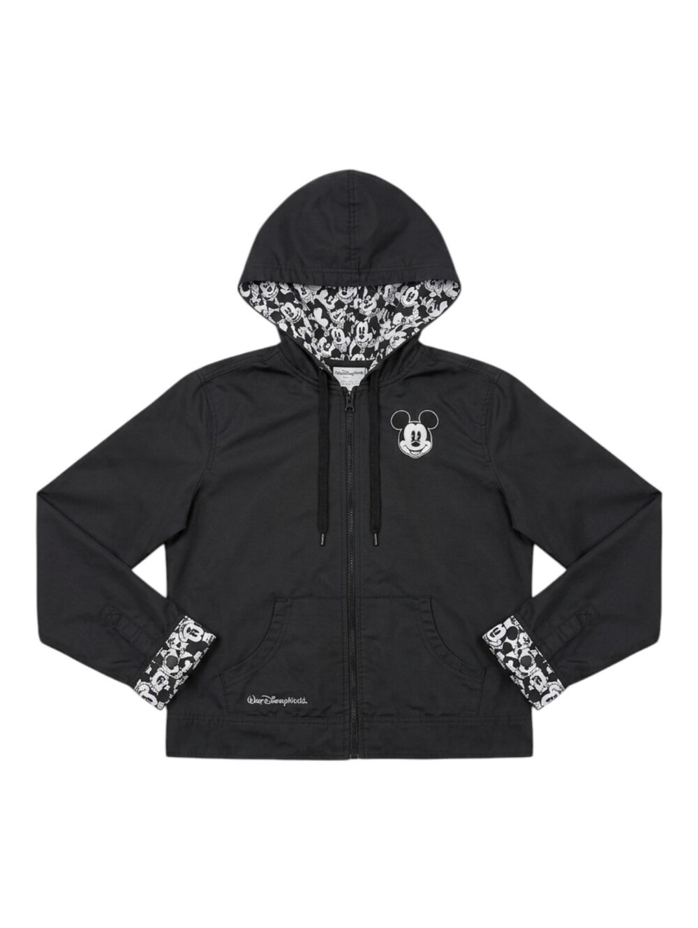 Disney Parks Walt Disney World WDW Mickey Mouse Black White Jacket Ladies Small
